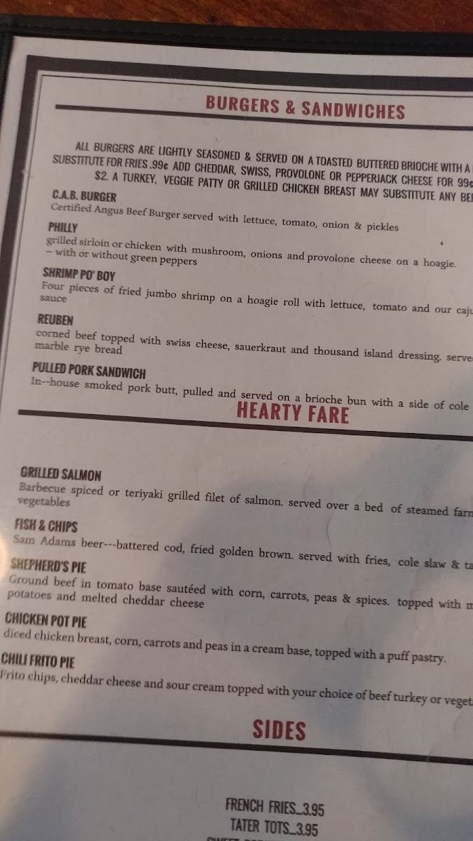 Gibney's Pub Menu - Image 4